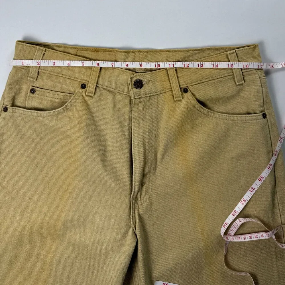 Levi’s Orange Tab 550 Vintage Tan Jeans 1990s Relaxed Fit Size 34x34 NWOT